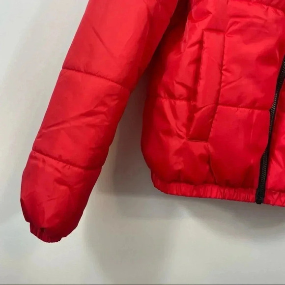 Abound Red Puffer  Jacket - Picture 5 of 11